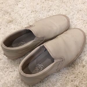 Slip on leather Vans
